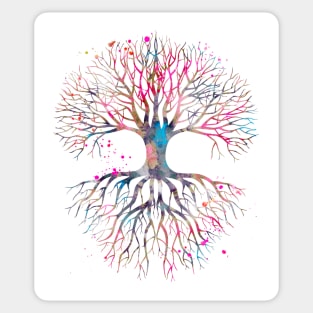 Tree of life watercolor painting 2 Sticker